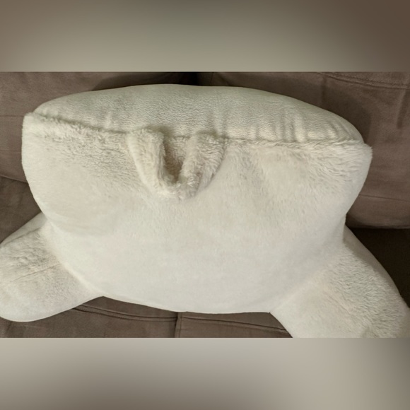 Mainstays Ivory Faux Fur Fluffy Plush Backrest Lounge Pillow - Cozy Comfortable - Picture 7 of 16